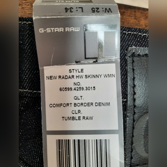 COPY - NWT G-Star GS01 High waist skinny W26 L34 - Picture 3 of 5